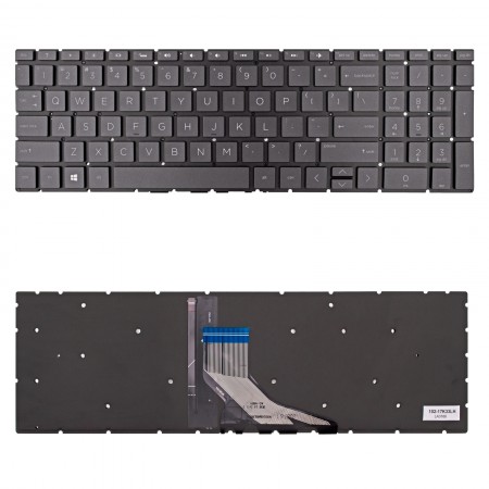 L13652-001 gyári új angol fekete háttérvilágításos laptop billentyűzet, keret nélkül