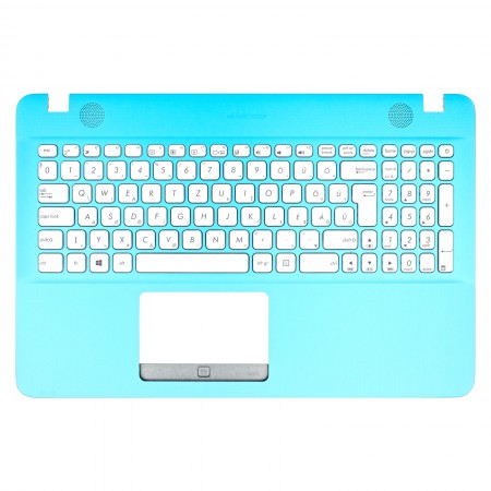 90NB0CG5-R32HU0 gyári új fehér magyar laptop billentyűzet + világoskék felső fedél