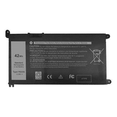 YRDD6 11.4V 3500mAh 42Wh gyári új akkumulátor