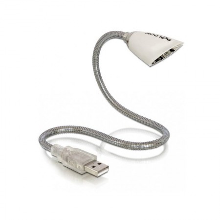 Delock 46234 USB LED-lámpa, fehér