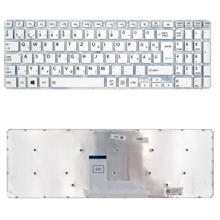 NSK-V93SQ gyári új magyar fehér laptop billentyűzet 