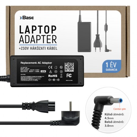 HP 19.5V 6.15A (120W) vékony center-pin töltő