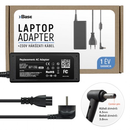 Asus 19V 4.74A (90W) 4.5x3.0mm center-pin töltő