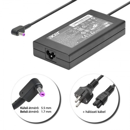 Acer 19.5V 9.23A (180W) 5.5x1.7mm gyári új töltő