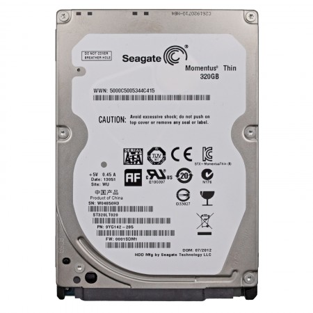 Seagate Momentus Thin ST320LT020 320GB használt SATA 2,5