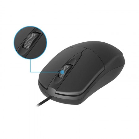 AOC MS121 Fekete USB egér