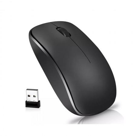 ZERODATE vezeték nélküli optikai egér fekete