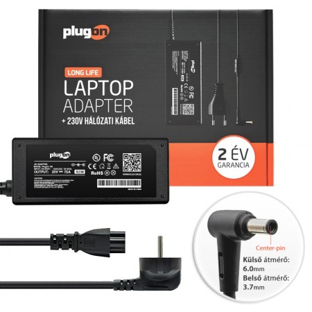 Asus 20V 7.5A (150W) center-pin, töltő