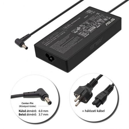 Asus 20V 9A (180W) 6.0x3.7mm center-pin, gyári új töltő