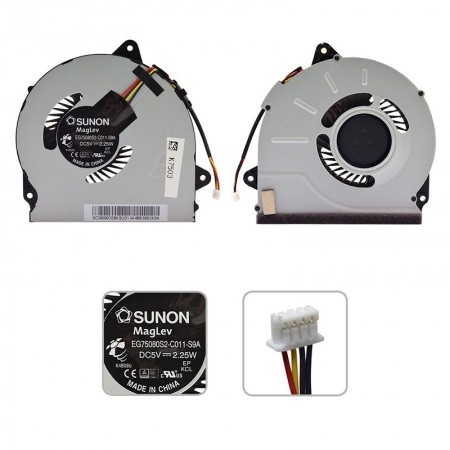 90205116 gyári használt laptop hűtés, ventilátor (5V)