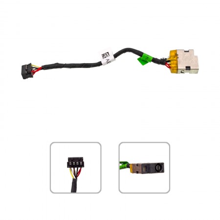 758054-001 használt DC tápcsatlakozó + kábel