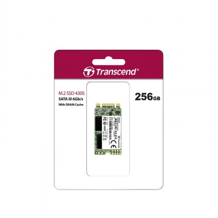 Transcend MTS430 256Gb M.2 2242 SSD meghajtó (TS256GMTS430S)