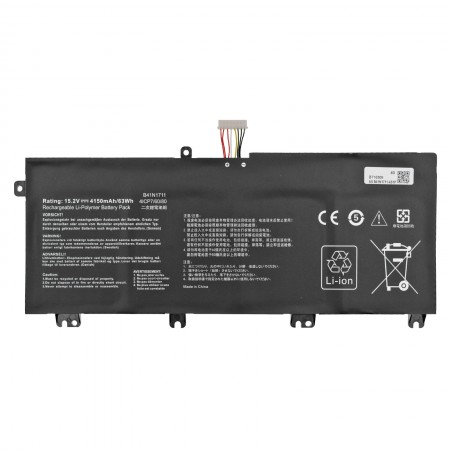 B41N1711 15.2V 4150mAh 63Wh akkumulátor (Rövidebb kábelhossz)