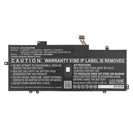 L18L4P71 15.36V 3250mAh 50Wh akkumulátor