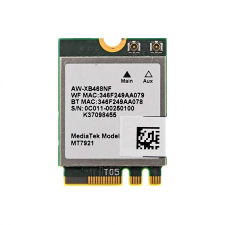 AzureWave AW-XB468NF használt PCI-e (802.11AX) + Bluetooth 5.0 wifi kártya