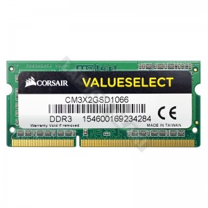 Corsair 2GB DDR3 1066MHz használt notebook memória