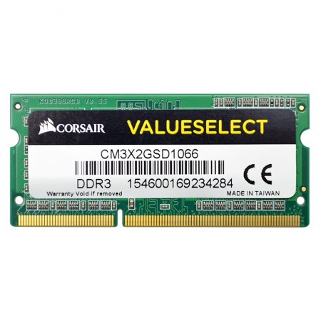 Corsair 2GB DDR3 1066MHz használt notebook memória