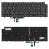 0TK00K gyári új fekete magyar háttérvilágított laptop billentyűzet, keret nélkül
