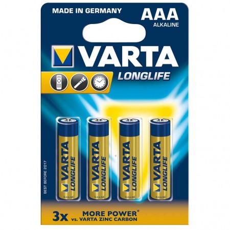 Varta Longlife AAA 1.5 V Alkáli ceruza elem 4db-os