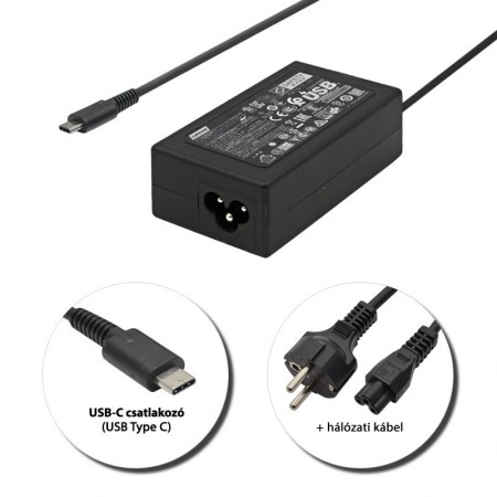 Lenovo 20V 5A / 15V 3A / 9V 3A / 5V 3A (100W) USB-C (Type-C) gyári új töltő