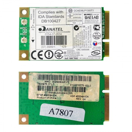 459339-004 HP 802.11b/g mini PCI-E wifi kártya