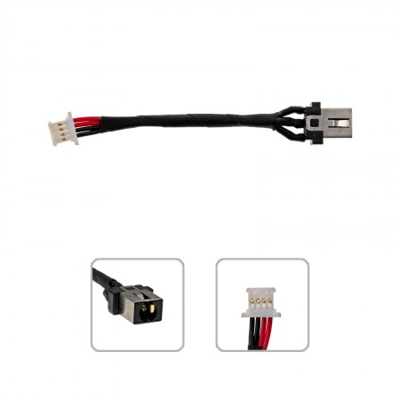 5C10N67714 gyári új DC tápcsatlakozó + kábel