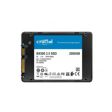 Crucial BX500 2.5インチ SSD 2000GB 2TB Crucial BX500 2TB SSD - Accelerate Your Computing Experience