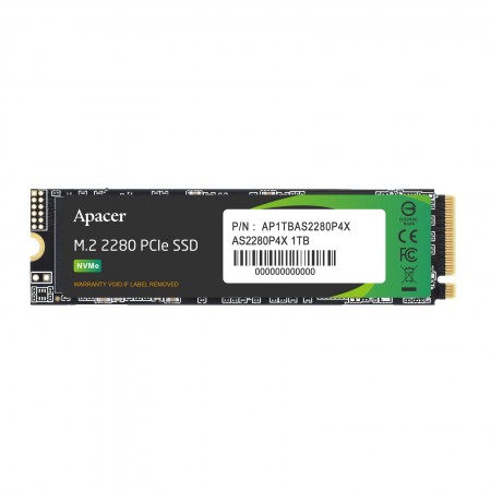 Apacer AS2280P4X 1TB M.2 2280 M.2 (NVMe) SSD (AP1TBAS2280P4X-1)