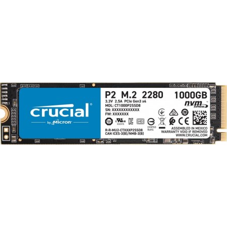 Crucial P2 1TB M.2 2280 M.2 (NVMe) SSD (CT1000P2SSD8)