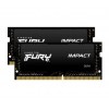 Kingston Fury Impact 32GB (2x16GB) DDR4 3200MHz laptop memória (KF432S20IBK2/32)