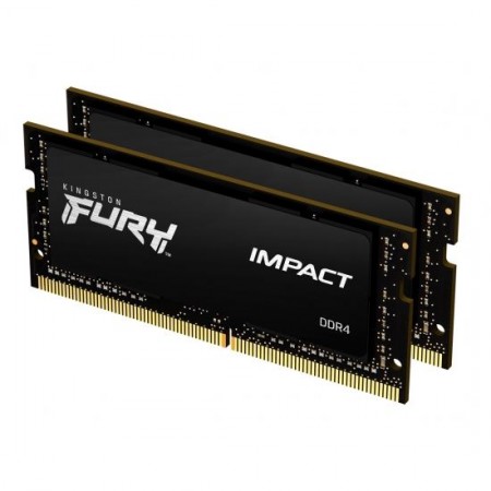 Kingston Fury Impact 32GB (2x16GB) DDR4 3200MHz laptop memória (KF432S20IBK2/32)