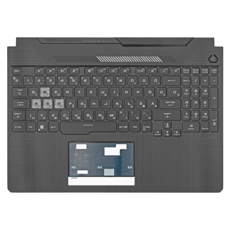 90NR03U1-R32HU0 gyári új fekete magyar RGB háttérvilágításos laptop billentyűzet + felső fedél