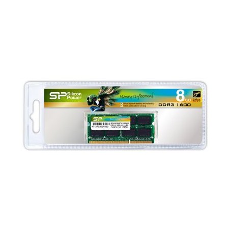 Silicon Power 8GB DDR3 1600MHz laptop memória (SP008GBSTU160N02)