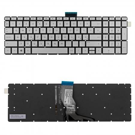 919794-211 gyári új magyar háttérvilágításos ezüst laptop billentyűzet, keret nélkül