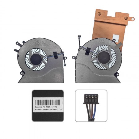 931576-001, 931577-001 gyári új hűtés, ventilátor (párban) (5V)