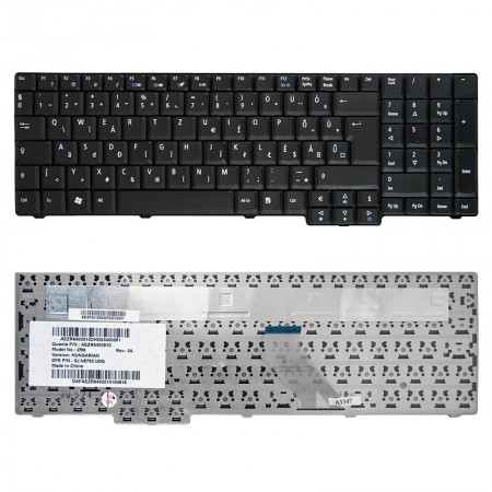 MP-07A56HU-698 fekete, használt magyar laptop billentyűzet