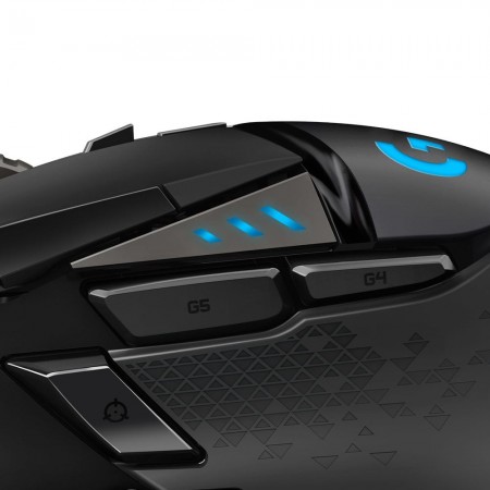 Logitech G502 HERO optikai egér fekete USB (910-005470) – 8. kép