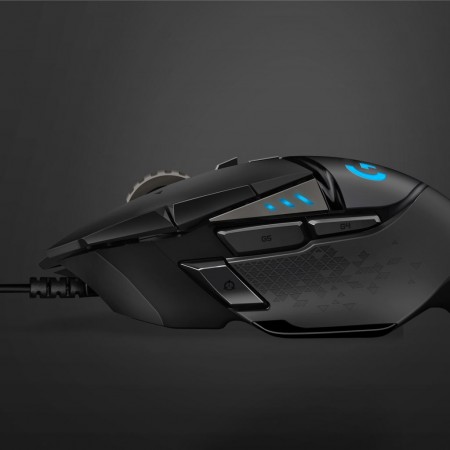 Logitech G502 HERO optikai egér fekete USB (910-005470) – 12. kép