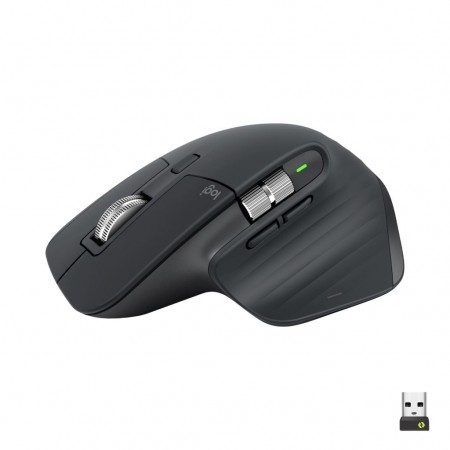 Logitech MX MASTER 3S vezeték nélküli bluetooth egér Graphite (910-006559)