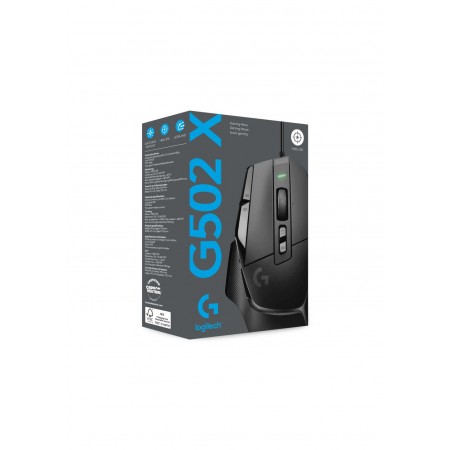 Logitech G502 X Gaming egér fekete (910-006138)