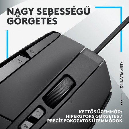 Logitech G502 X Gaming egér fekete (910-006138)