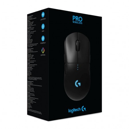 Logitech G PRO vezeték nélküli Gaming egér fekete (910-005272)