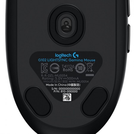 Logitech G102 LIGHTSYNC gaming egér fekete (910-005823)