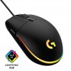 Logitech G102 LIGHTSYNC gaming egér fekete (910-005823)