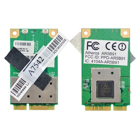 AR5B91 802.11b/g/n használt mini PCI-E wifi kártya