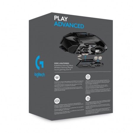 Logitech G502 Lightspeed vezeték nélküli gaming egér (910-005567)