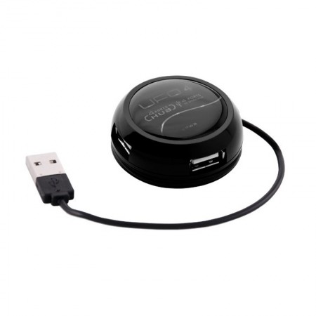ModeCom UFO 4 - USB hub, fekete
