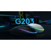 Logitech G203 LIGHTSYNC gaming egér fekete (910-005796)