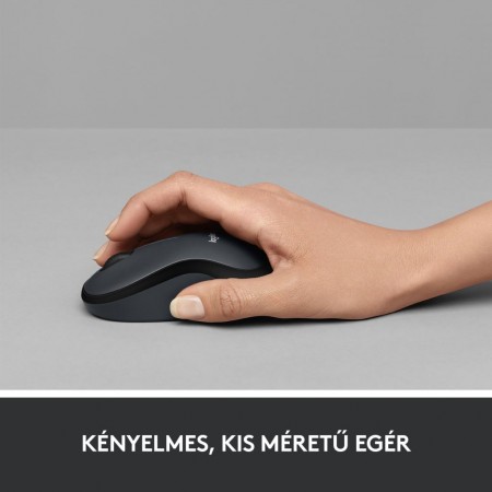 Logitech M220 Silent vezeték nélküli optikai egér grafitszürke (910-004878)
