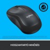 Logitech M220 Silent vezeték nélküli optikai egér grafitszürke (910-004878)